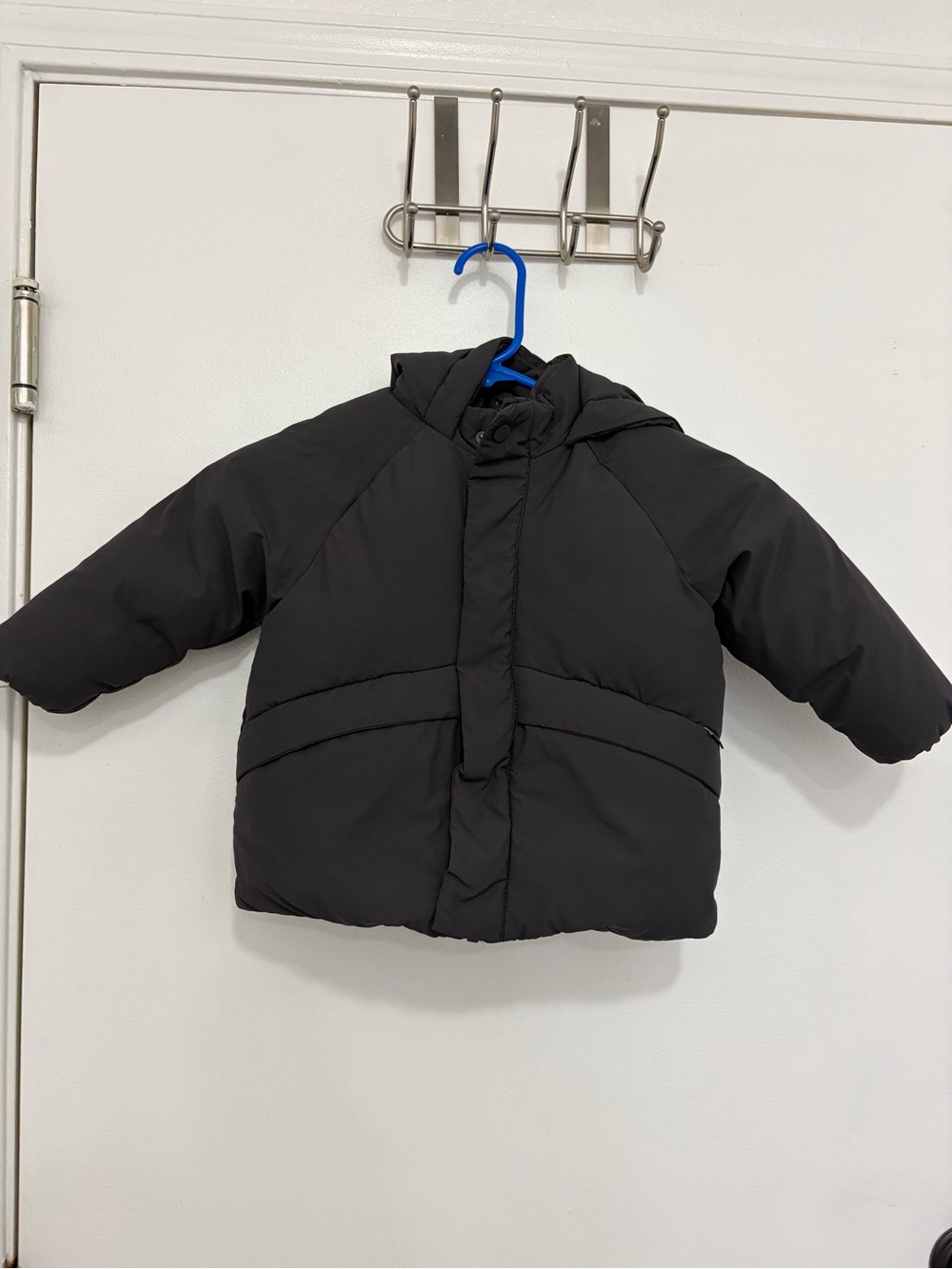 Zara Kids Gray Puffer Jacket with Hood